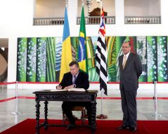 Viktor Yanukovich and Geraldo Alckmin