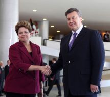 Viktor Yanukovich and Dilma Rousseff