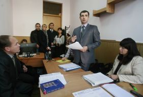 Євген Рябко під час засідання в Господарському суді