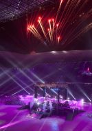A festive show at the stadium opening ceremony