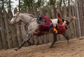 Zaporozhias cossacks equestrian theater 