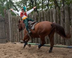 Zaporozhias cossacks equestrian theater 