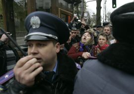 Акция протеста против отмены льгот