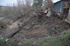 Последствия оползня 