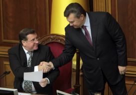Viktor Yanukovich and and Adam Martynyuk