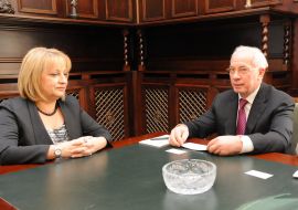 Nikolay Azarov and Slavica dukic dejanovic