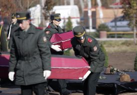 Захоронение останков бойцов Красной Армии
