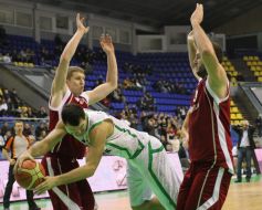Jack MakKlinton, Mikhail Ansimov and Yevgeniy Kolesnikov