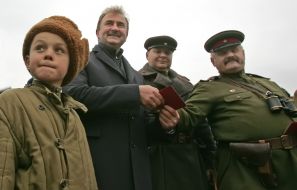 Alexandr Popov and reconstruction of the battle participants