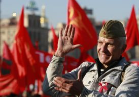 Communists celebrate the anniversary of the October Revolution
