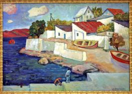 «У моря. 1960 г.» художника Ореста Слешинського