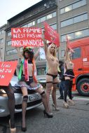 Topless action FEMEN in Switzerland