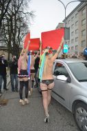 Topless action FEMEN in Switzerland
