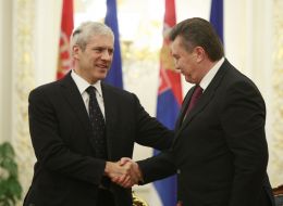 Boris Tadic and Viktor Yanukovich