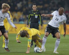 Andrey Shevchenko, Jerome Boateng and Simon Rolfes