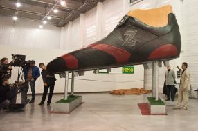 Giant football boot