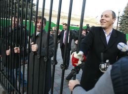 Andrey Parubiy and Vladimir Vyazivskiy