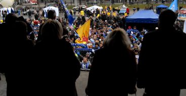 Participants in the parade of the Student