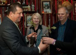 Aleksandr Pritula, Yelena Zhurovich and Yuriy Zhurovich