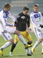 Andrey Yarmolenko, Aleksandr Aliev and David Targamadze
