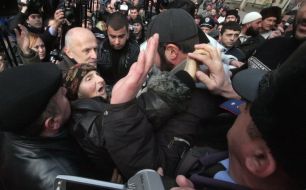 The clash between supporters and opponents of Mejlis