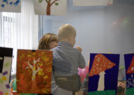 Boy with Down syndrome