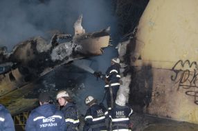 Пожежні на місці пожежі