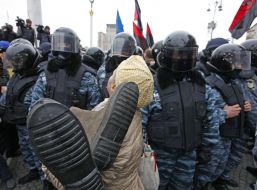 Participant of the action "Freedom can not be stopped"