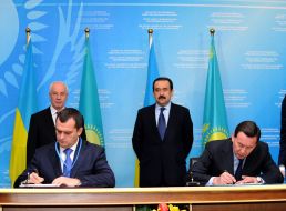 Signing of the Ukrainian-Kazakhstan documents