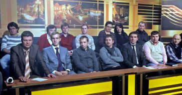 Guests in the studio for shooting