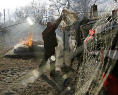 Disposal of poaching of fishing nets