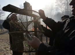 Disposal of poaching of fishing nets