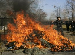 Disposal of poaching of fishing nets