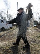 Disposal of poaching of fishing nets