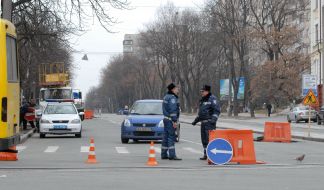Employees of traffic police