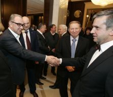 Давид Жвания, Леонид Кучма и Михаил Зурабов 