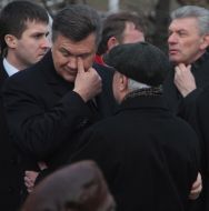 Viktor Yanukovich and Leonid Kravchuk