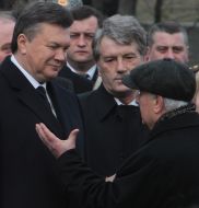Viktor Yanukovich, Viktor Yushchenko and Leonid Kravchuk