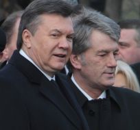 Viktor Yanukovich and Viktor Yushchenko 