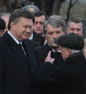 Viktor Yanukovich, Viktor Yushchenko and Leonid Kravchuk