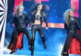 Ruslana (Lyzhychko) and "Life" ballet artists