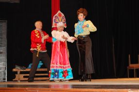 A fragment of the performance "Baba Chanel"