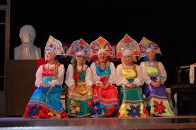 A fragment of the performance "Baba Chanel"