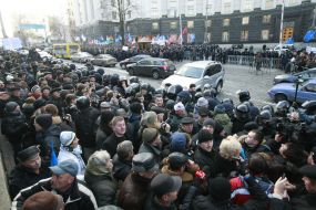 Participants of protest action