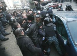 Participants of protest action