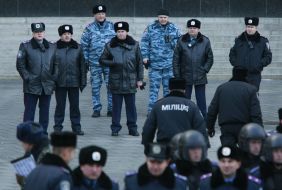 Сотрудники милиции