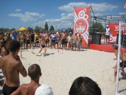 Participants of komsomol sport and entertainment action