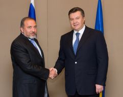 Viktor Yanukovich and Avigdor Lieberman