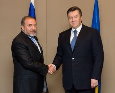 Viktor Yanukovich and Avigdor Lieberman