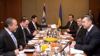 Viktor Yanukovich, Konstantin Grishchenko and Avigdor Lieberman